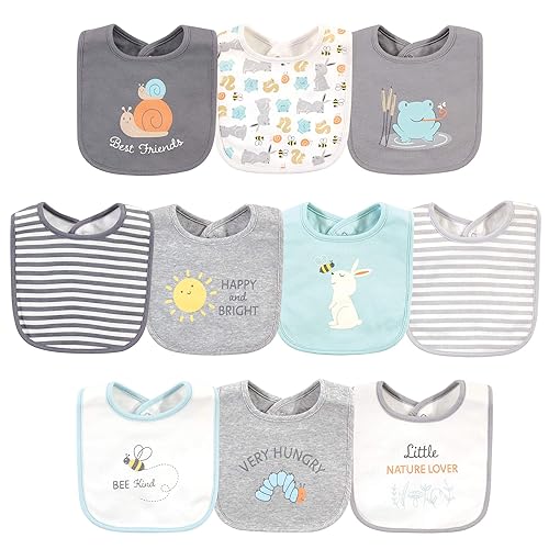 Miniatura 69 de Hudson Baby - Baberos unisex de algodón para bebés, Caballeros, talla única