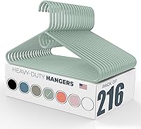 Vista 110 de Neaties - Perchas resistentes para ropa, paquete de 18 – Fabricadas en EE. UU. – Capacidad de 8 libras, perchas de plástico para ropa de adultos