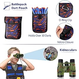2 Pack Kids Tactical Vest Kit for Nerf Guns Game N-Strike Elite Series Wars with Refill Darts, Reload Clips, Dart Pouch, Tactical Mask, Wrist Band and Protective Glasses for Boys ,Girls