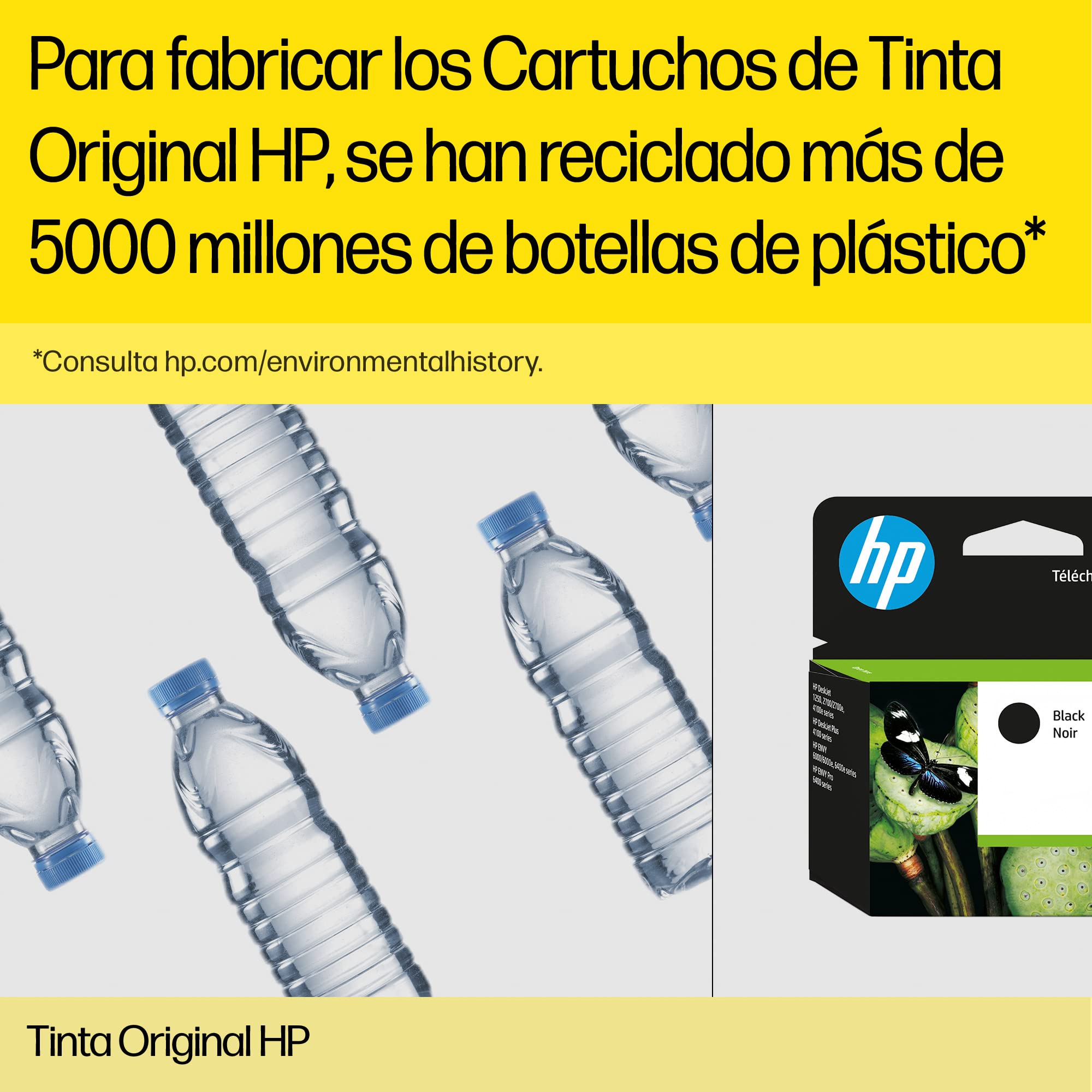 HP 913A Amarillo, Cartucho de Tinta Original | Compatible con HP PageWide Pro 352, 452, MFP 377, 477, rendimiento de 3000 páginas (F6T79AE)