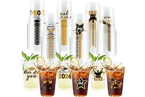 100 pcs Graduation Party Supplies Cups, Class of 2024 Graduation
