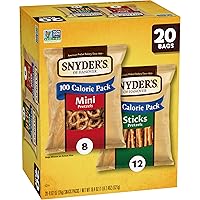 Vista 5 de Snyder's of Hanover Paquete variado de pretzels, 20 unidades de 0.92 onzas