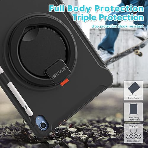 Miniatura 6 de BATYUE Funda para iPad (A16) de 1110 generación de 10.9 pulgadas 20252022, funda protectora resistente a prueba de golpes para niños y niñas con