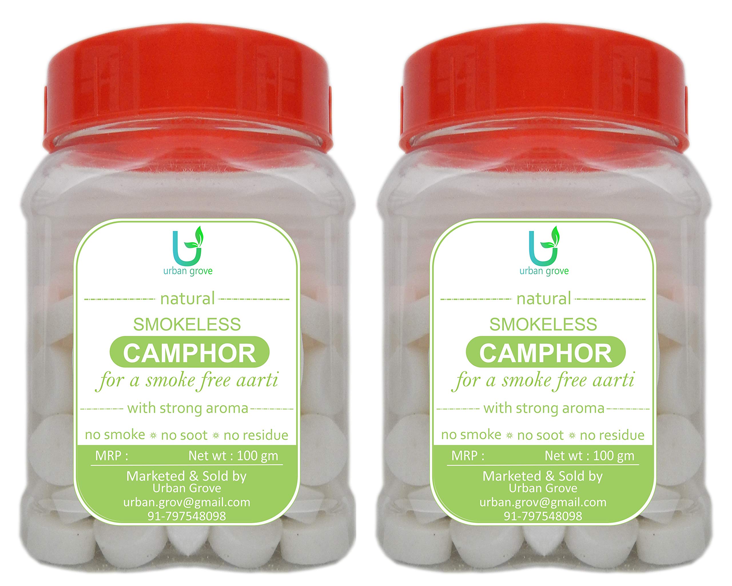 Urban Grove Smokeless Camphor/Karpoor/Kapoor/Karpoora - 100 Grams - 2