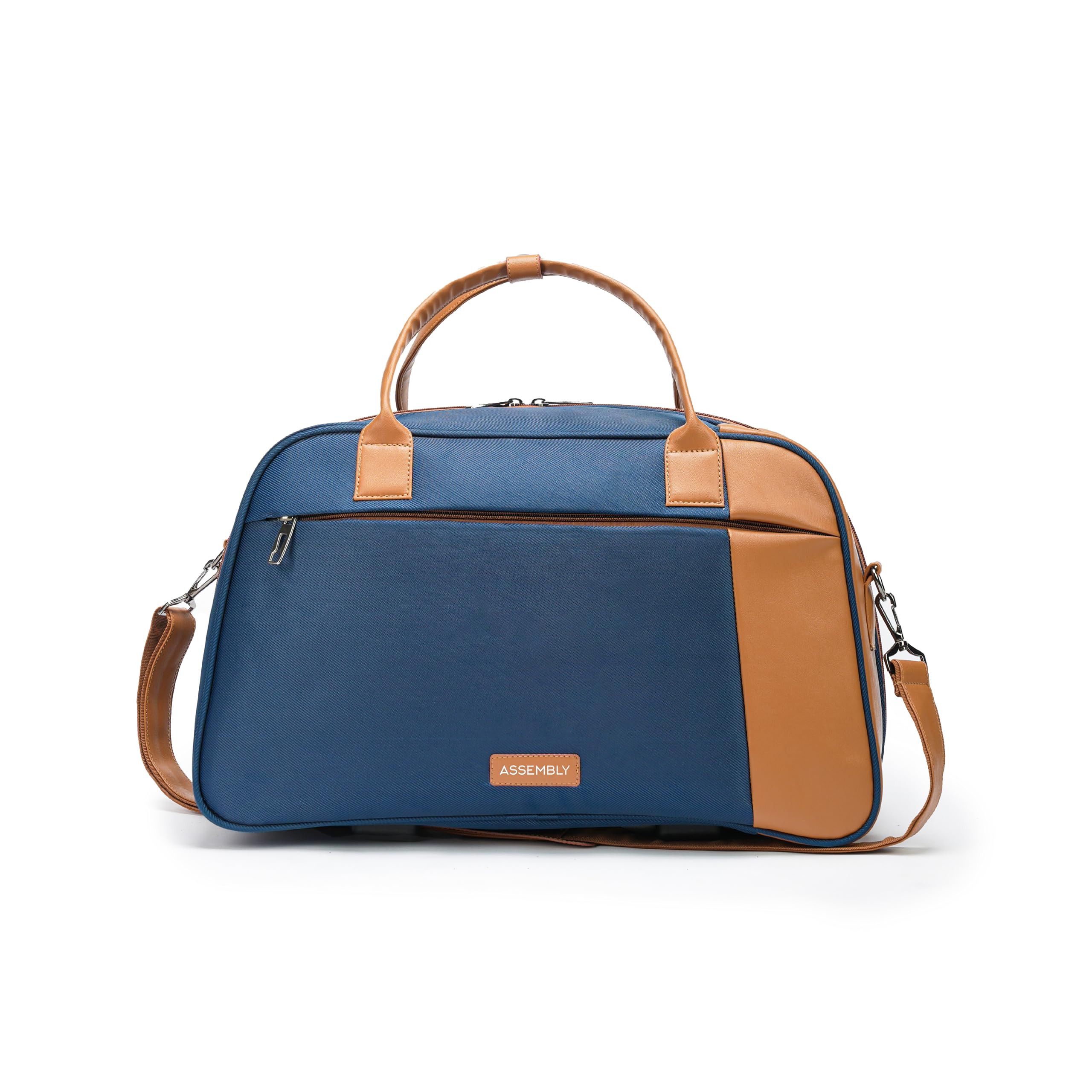 the assembly Polyester Assembly Duffle Bag For Travel 38 Litres|Weekender Travel Bag With Separate Organiser Compartments - Verve (Blue), 50 x 25 x 30 Centimeters-picture-20