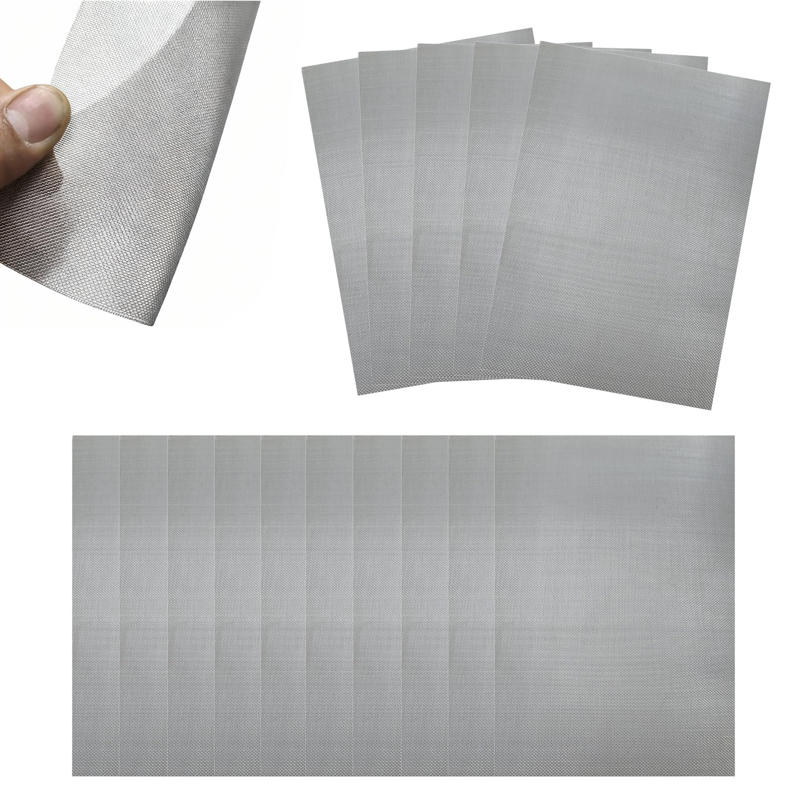 8 Stück Drahtgitter 20 Mesh Aus Edelstahl 304 – 15x21 Cm, Feinmaschiges Metallgitter Gegen Mäuse, Insekten & Schlangen, Für Lüftungsschlitze, DIY Und Gartenschutz, Flexibel Zuschneidbar