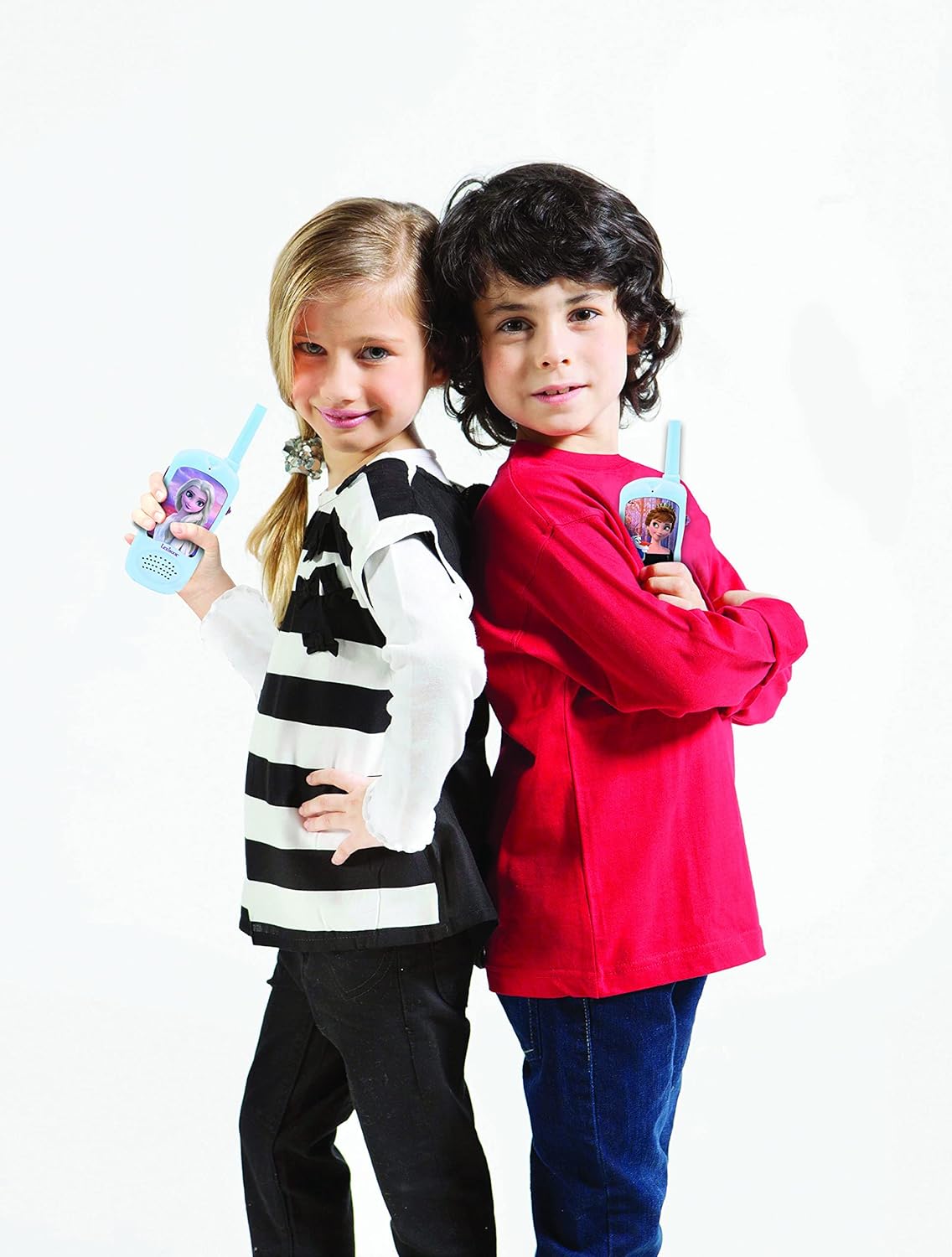 Lexibook Frozen Walkies Talkies Kids Communication Games Battery Belt Clip TW11FZ Multi-Colour