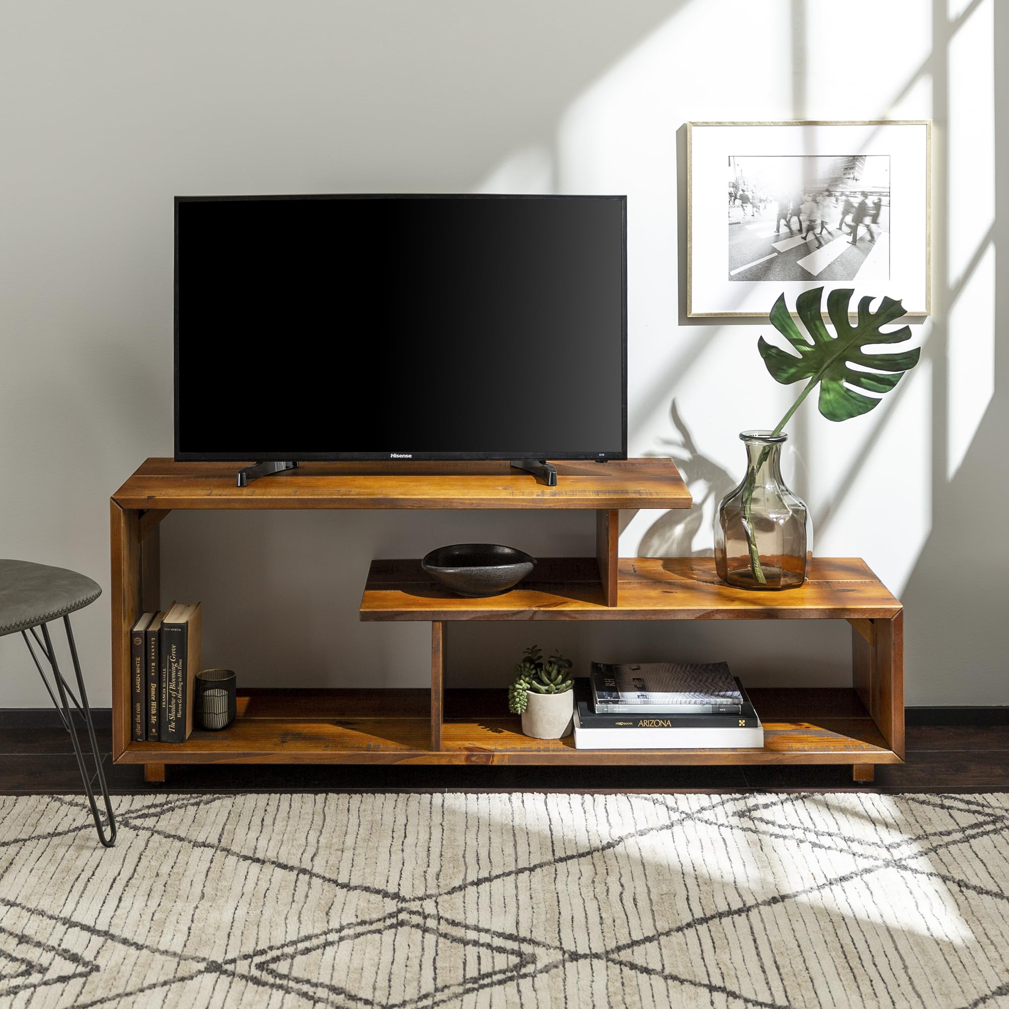 Amazon.com: Walker Edison Meier Contemporary 2 Tier