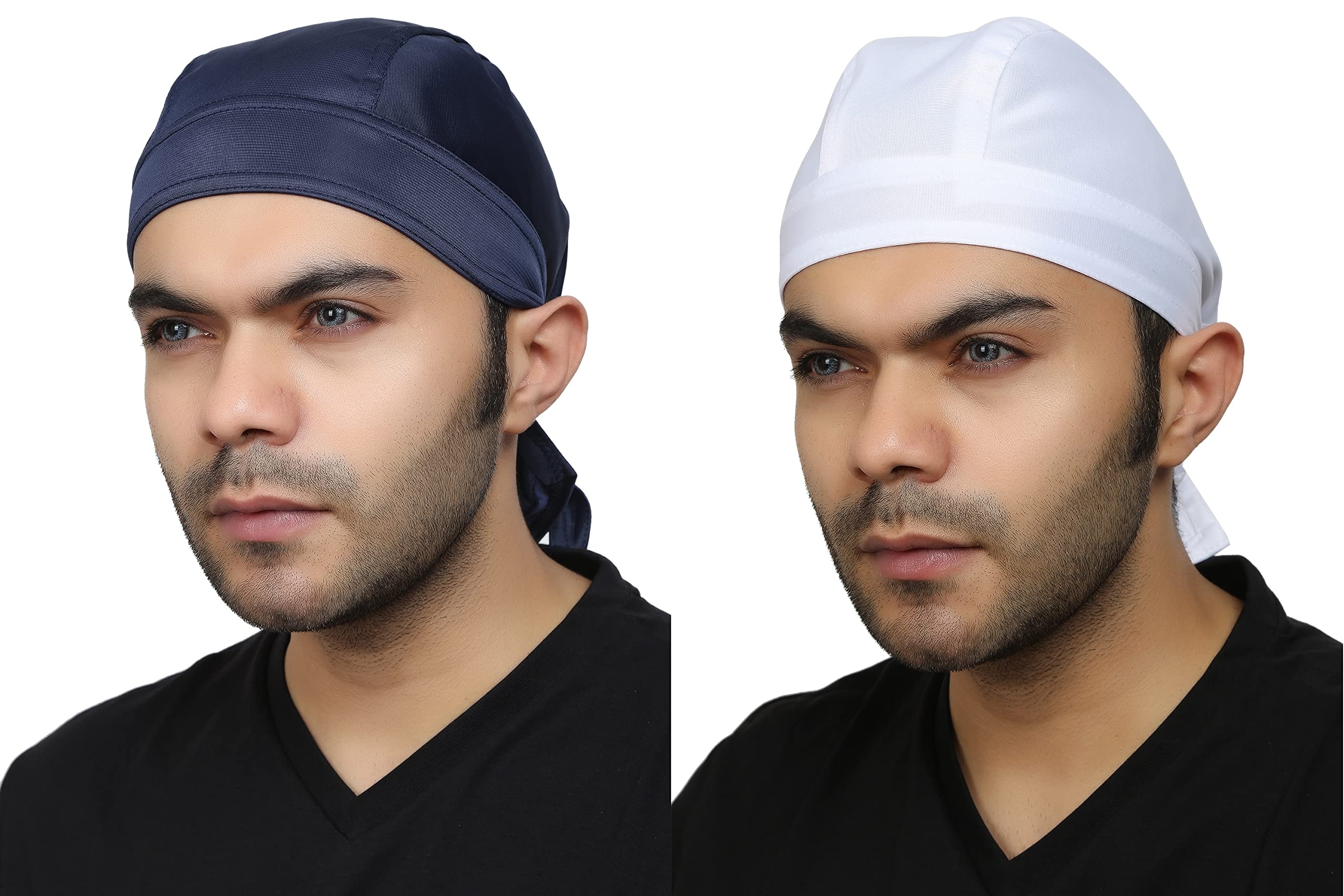 bismaadh Unisex Sweat Wicking Beanie Skull Cap Adjustable Cycling Hat Wrap Rag-picture-7