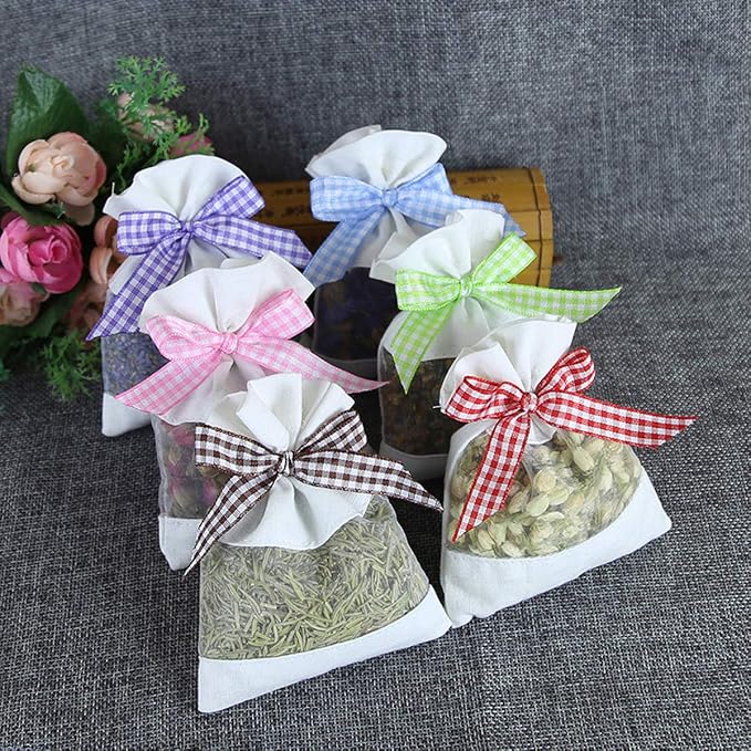 Bolsas vacías de organza para lavanda y especias miniatura 6