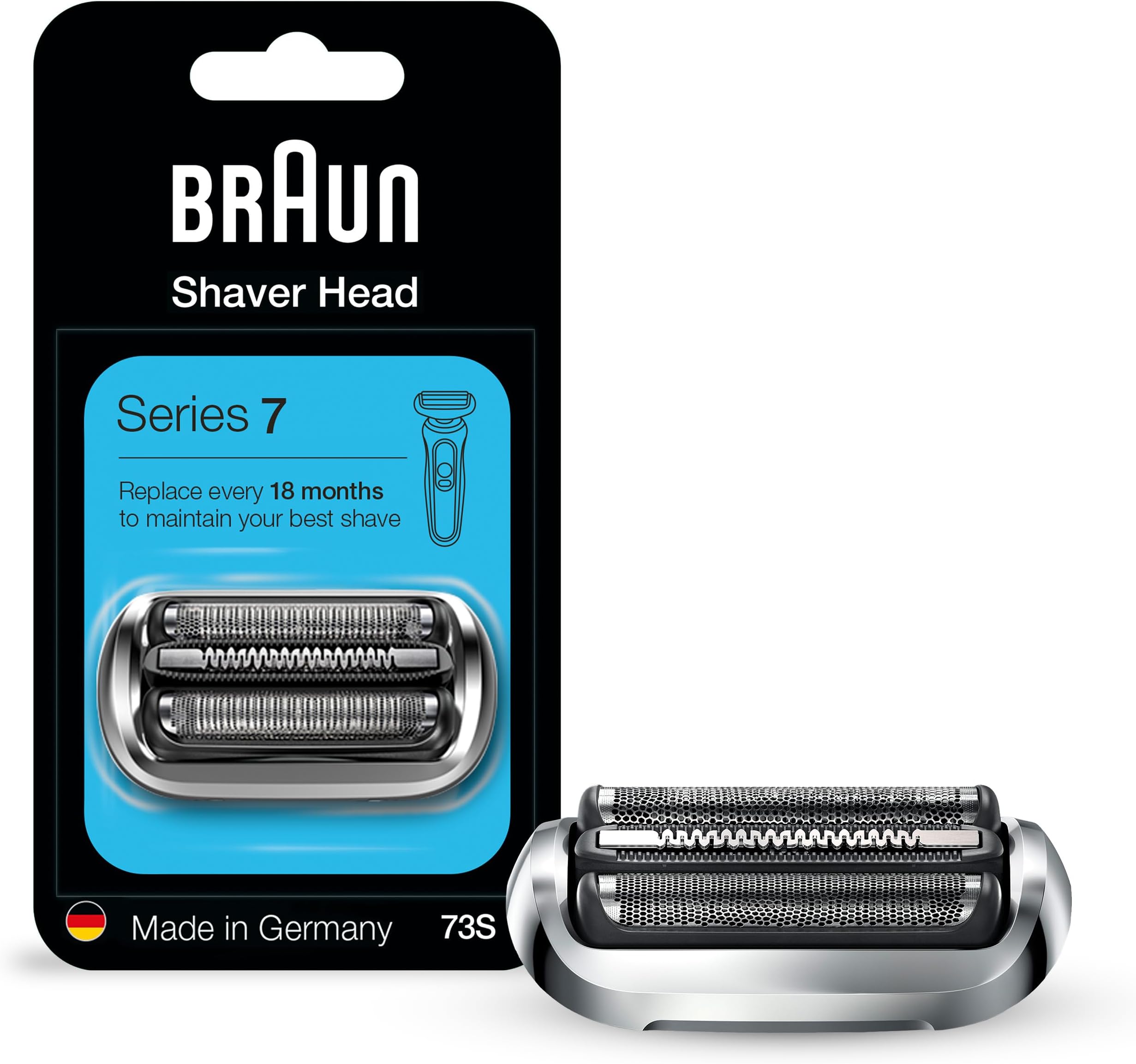 Braun Series 7 New Generation Electric Shaver Replacement Head - 73S - Compatible with Electric Razors 7020s, 7025s, 7085cc, 7027cs, 7071cc, 7075cc