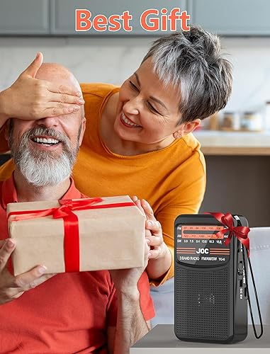 Miniatura 8 de Radio portátil AM FM SW con la mejor recepción, pequeña radio de transistor con batería recargable de 600 mAh, altavoz grande de 3 W, bolsillo