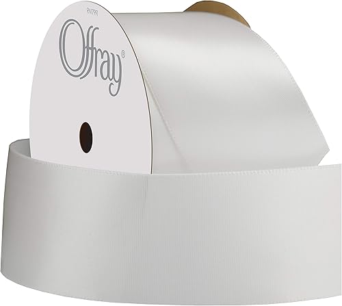 Miniatura 5 de Berwick Offray Cinta de satén de doble cara de 1.5 pulgadas, marrón avena, 50 yardas