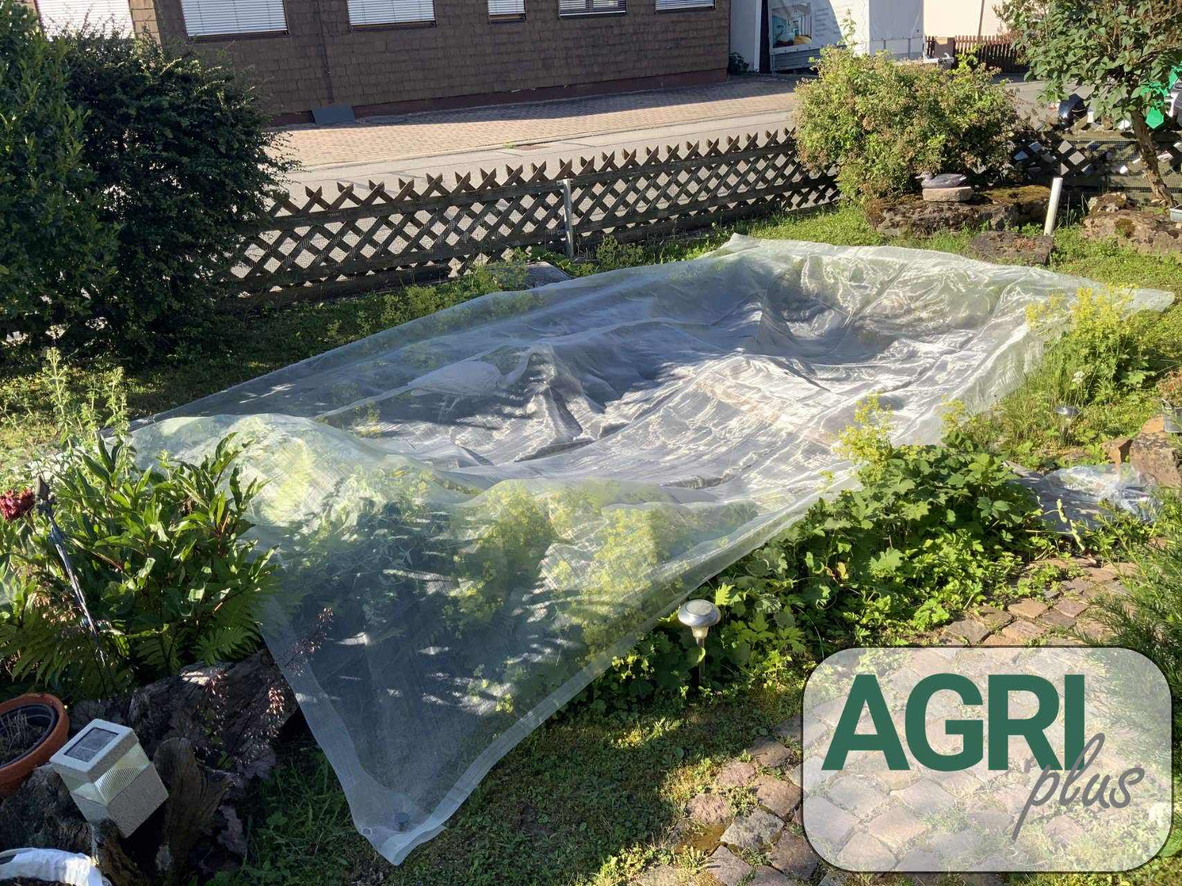AGRIplus - Rete per laghetto, 2 x 30 m, resistente ai raggi UV e antistrappo, contro le foglie in autunno, come repellente per uccelli e gatti, rete di protezione per laghetti da giardino