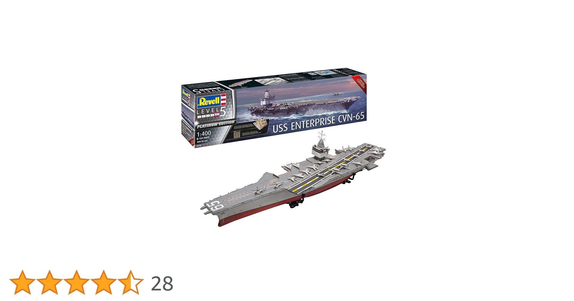Amazon | ドイツレベル 1/400 アメリカ海軍 USS エンタープライズ CVN