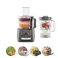 Kenwood Multipro Compact FDP31.170GY, Robot Tritatutto da Cucina con 2 Velocità +