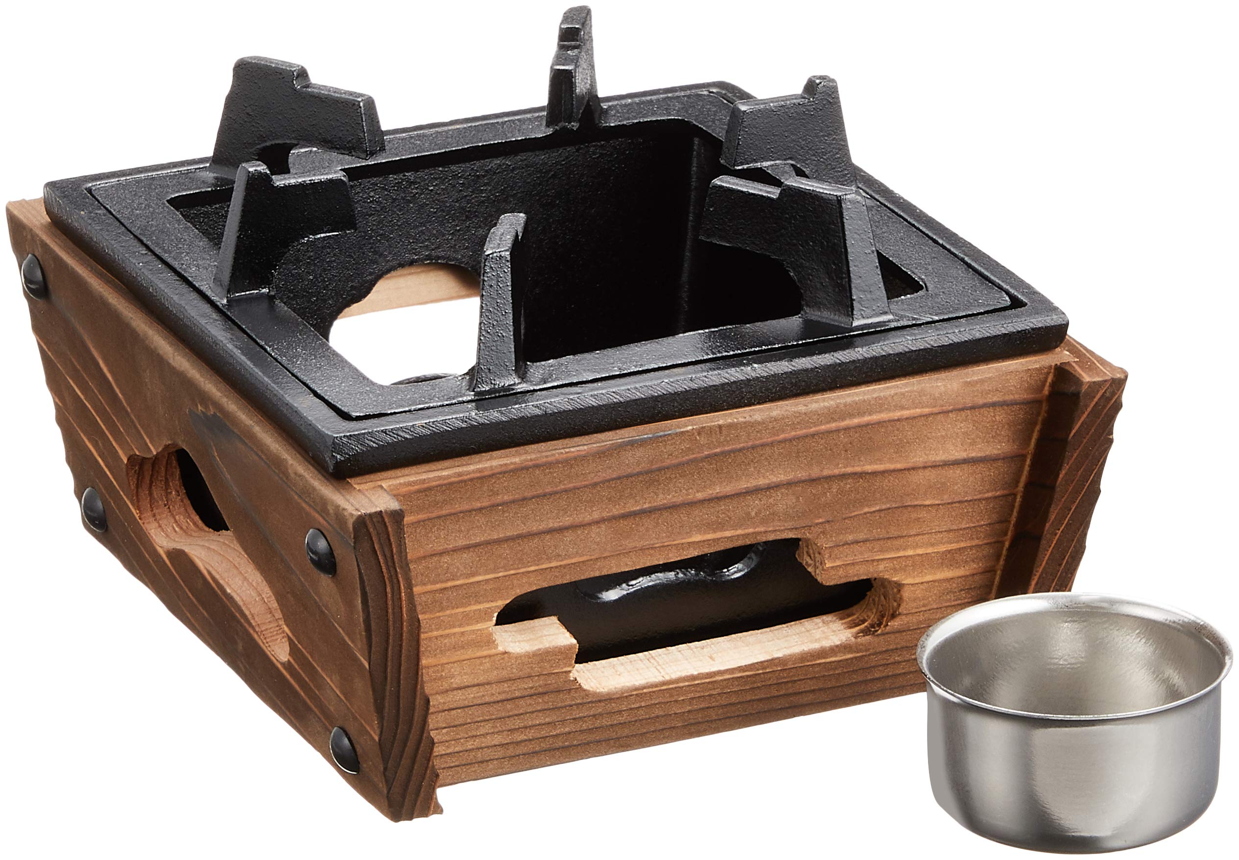 Amazon.co.jp: 遠藤商事 業務用 民芸調コンロ 大 (固形燃料皿付) 本体