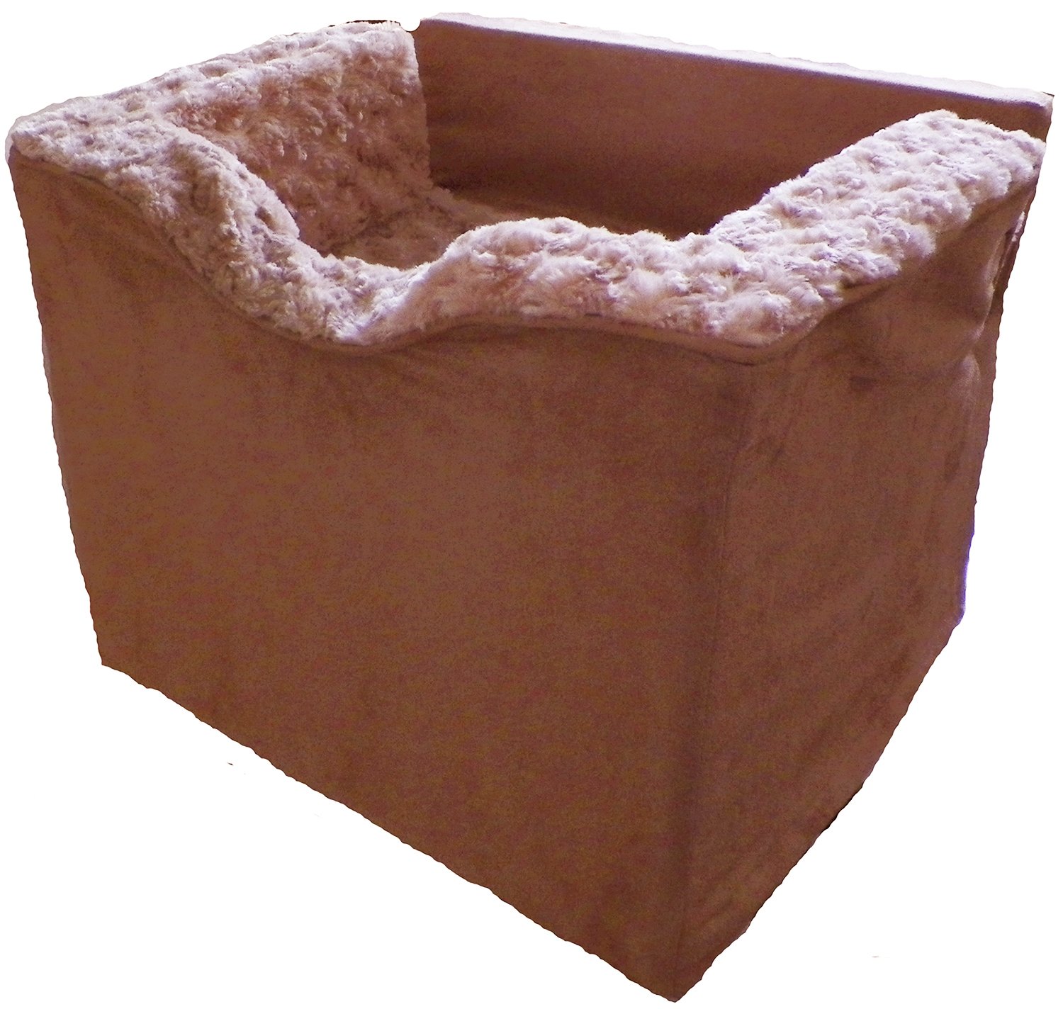 Pampered Pets Car Seat/Pet Bed, Medium, Tan