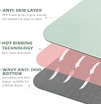 Tapis de yoga UMINEUX extra épais 1/3'' antidérapant pour femmes, tapis de fitness écologique en TPE avec sangle de transport et sac de rangement