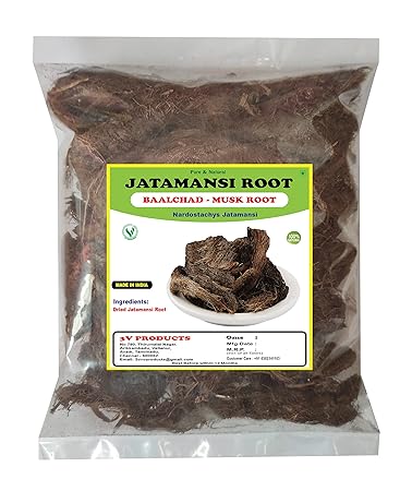 3V PRODUCTS Jatamansi Root 50g | Baalchad | Nardostachys Jatamansi | Spikenard | Musk Root | Nard Indian (Dried)