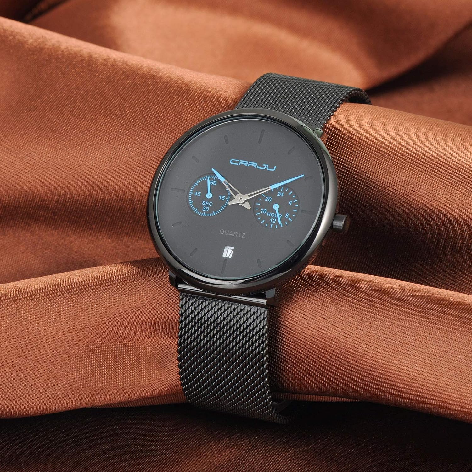 MicLee Men's Boy's Wrist Watches, Quartz Watch, Business Watch, Student Casual Watch, Alloy Watch with Calendar - Image 5