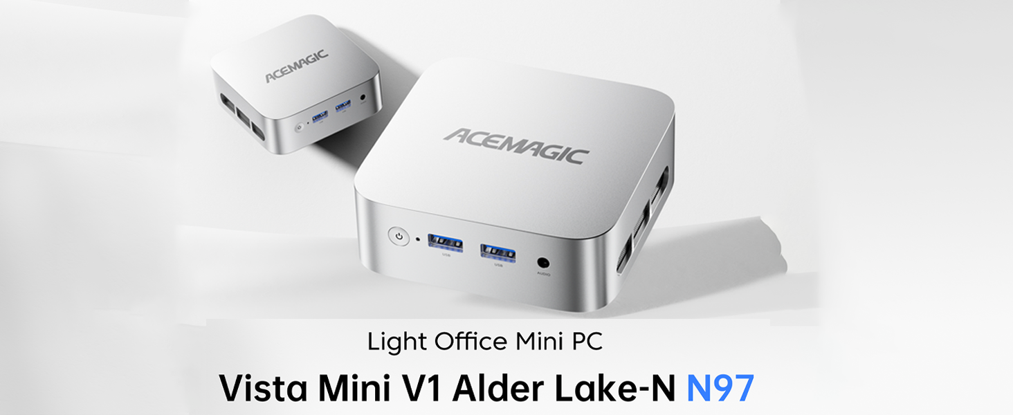 ACEMAGIC Vista Mini V1 Mini PC, Windows 11 Pro, Ιntel Alder Lake