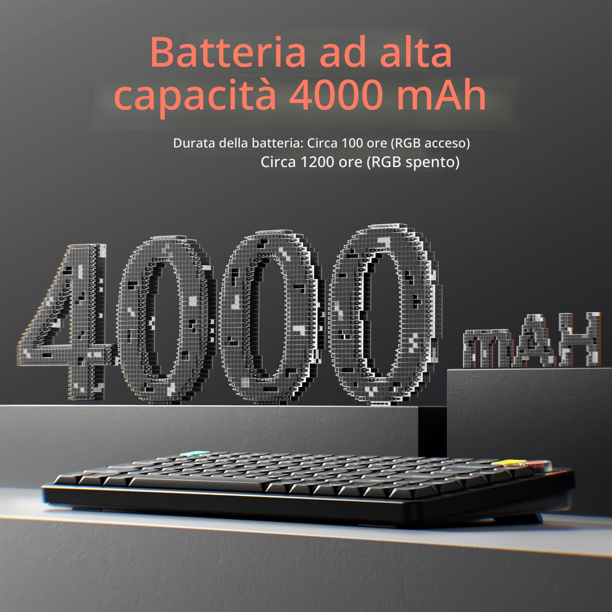 nuphy Air75 V3 Tastiera meccanica wireless sostituibile a caldo, 84 tasti, 75% tastiera a basso profilo personalizzata con manopola, retroilluminazione RGB, assemblata a giunto, compatibile con