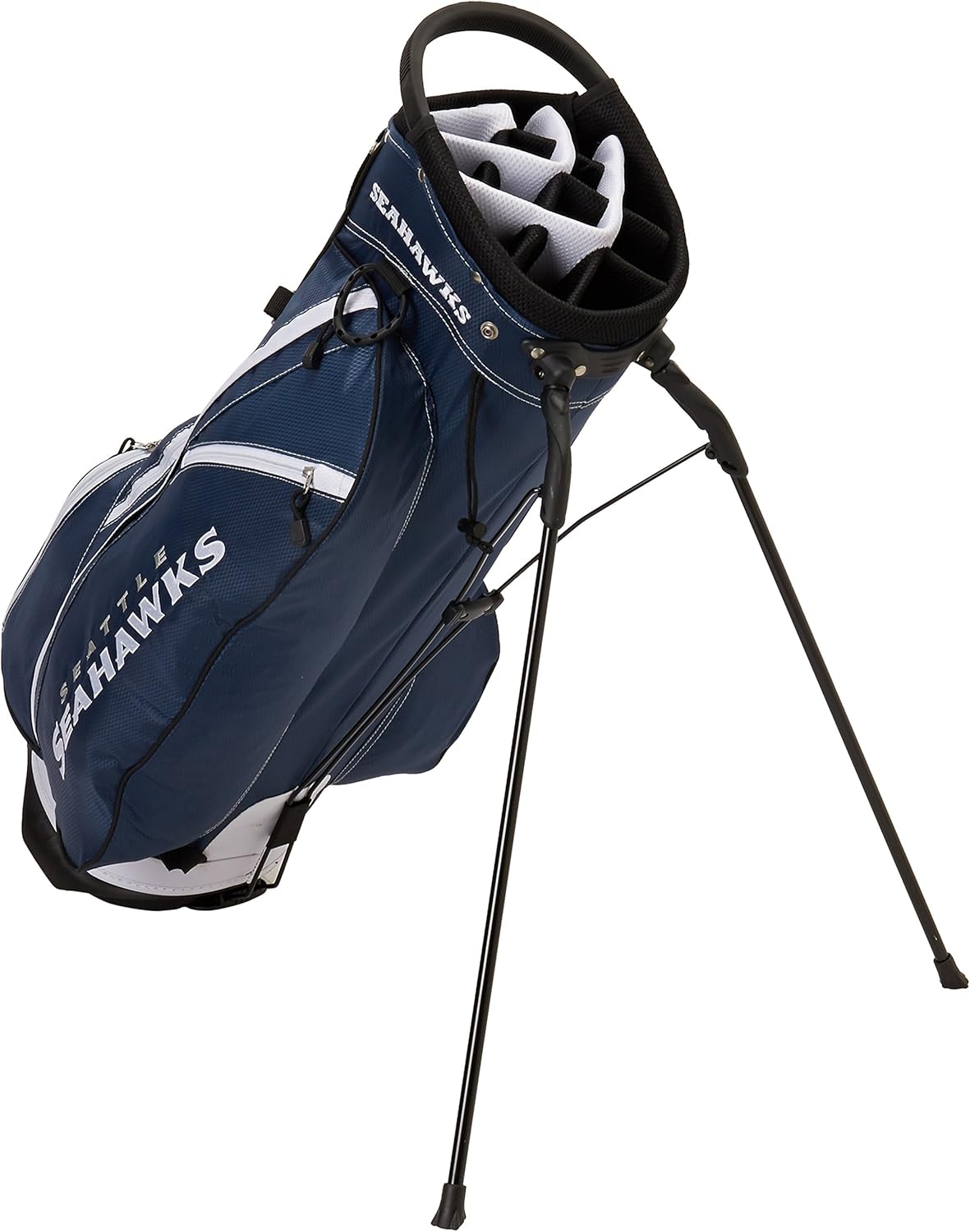 Team Golf NFL Seattle Seahawks Fairway Golf Stand Bag Fairway Golf Stand Bag, Lightweight, 14-way Top, Spring Action Stand, Insulated Cooler Pocket, Padded Strap, Umbrella Holder & Removable Rain Hood : Sports Fan Golf Club Bags : Sports & Outdoors