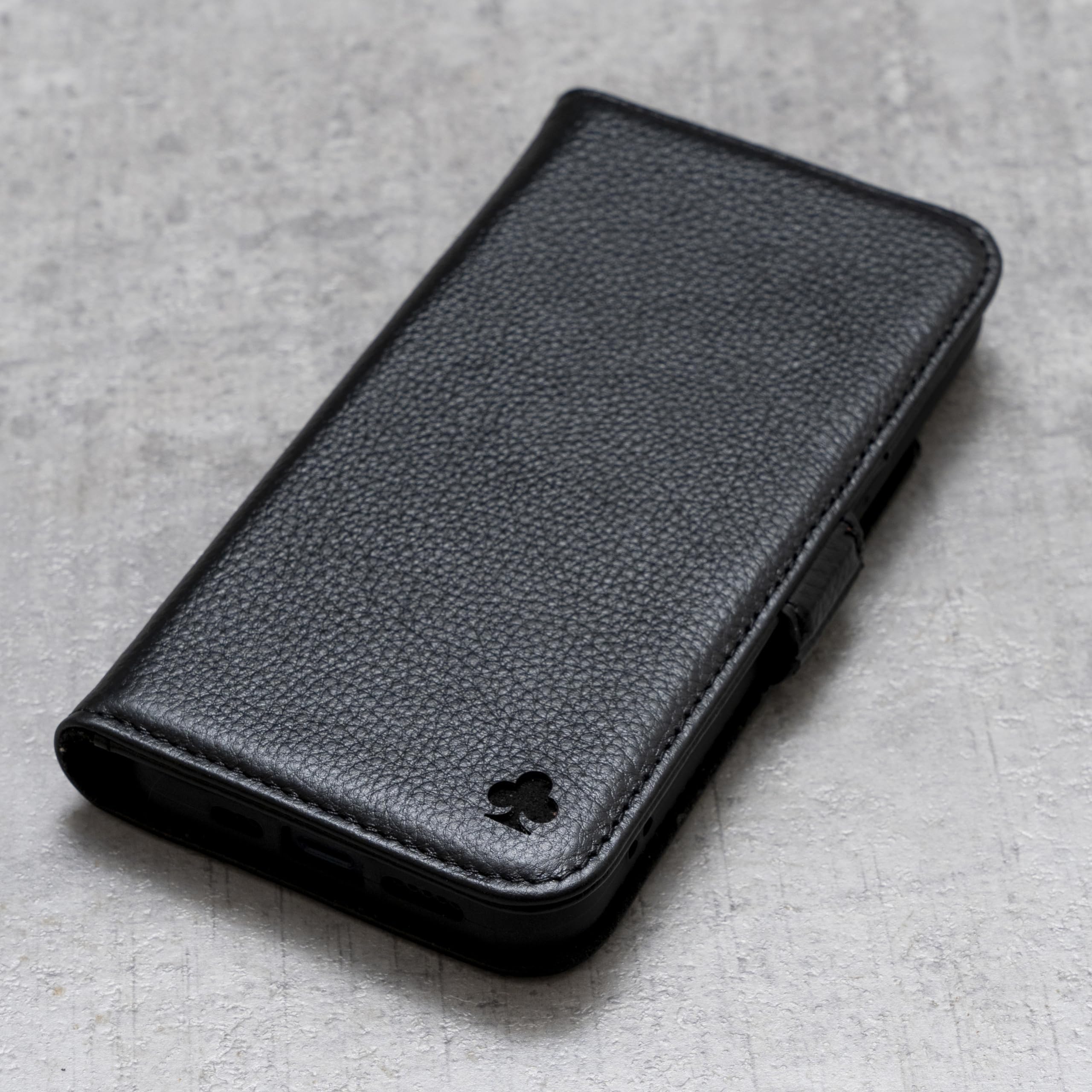 Porter Riley – Custodia per Samsung Galaxy A56. Custodia/Flip/Cover/Supporto/in Vera Pelle Sottile di Prima qualità. (Marrone Cioccolato) (Nero Puro)