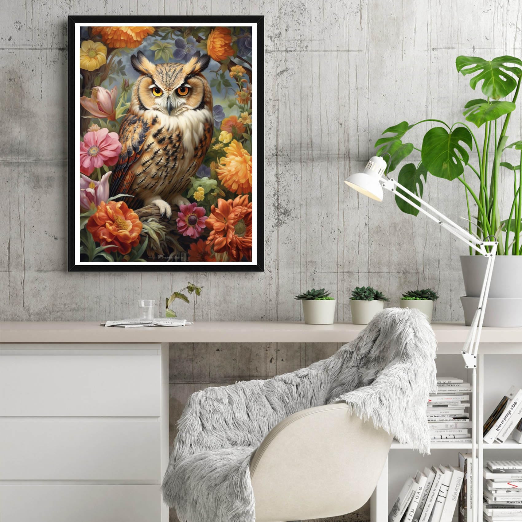 Reofrey Kit Diamond Painting Cane 5D – 30x40 Cm, Tela Con Disegno Animale, Diamanti Rotondi Inclusi, Arte Fai Da Te Per Casa