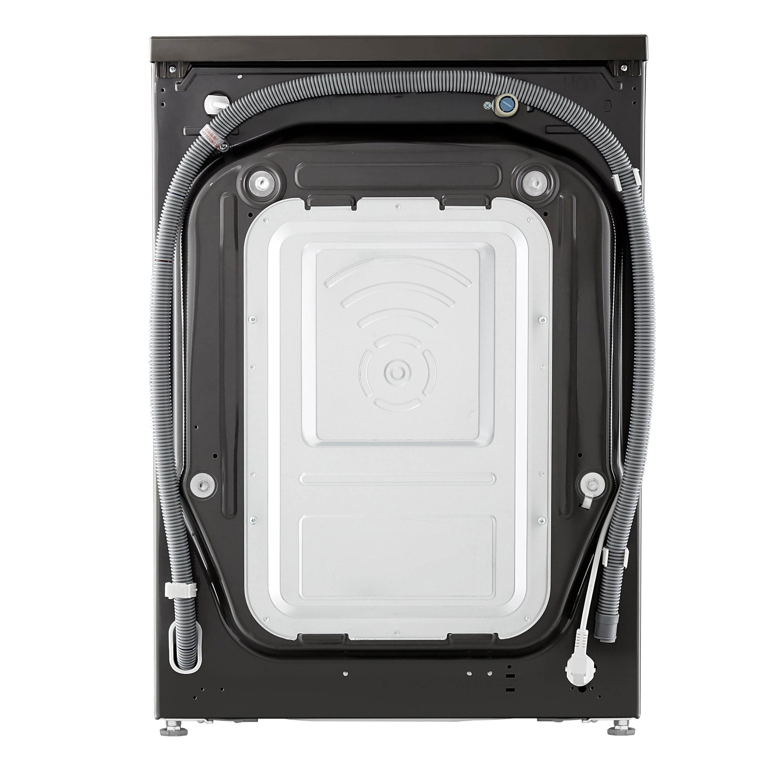 LG F2V7SLIM9B Machine à laver compacte SLIM (9 kg, classe énergétique A-10%, 1200 tr/min) avec AI Wash avec AI DD (TurboWash 360°, Allergy Care, AquaLock), noir