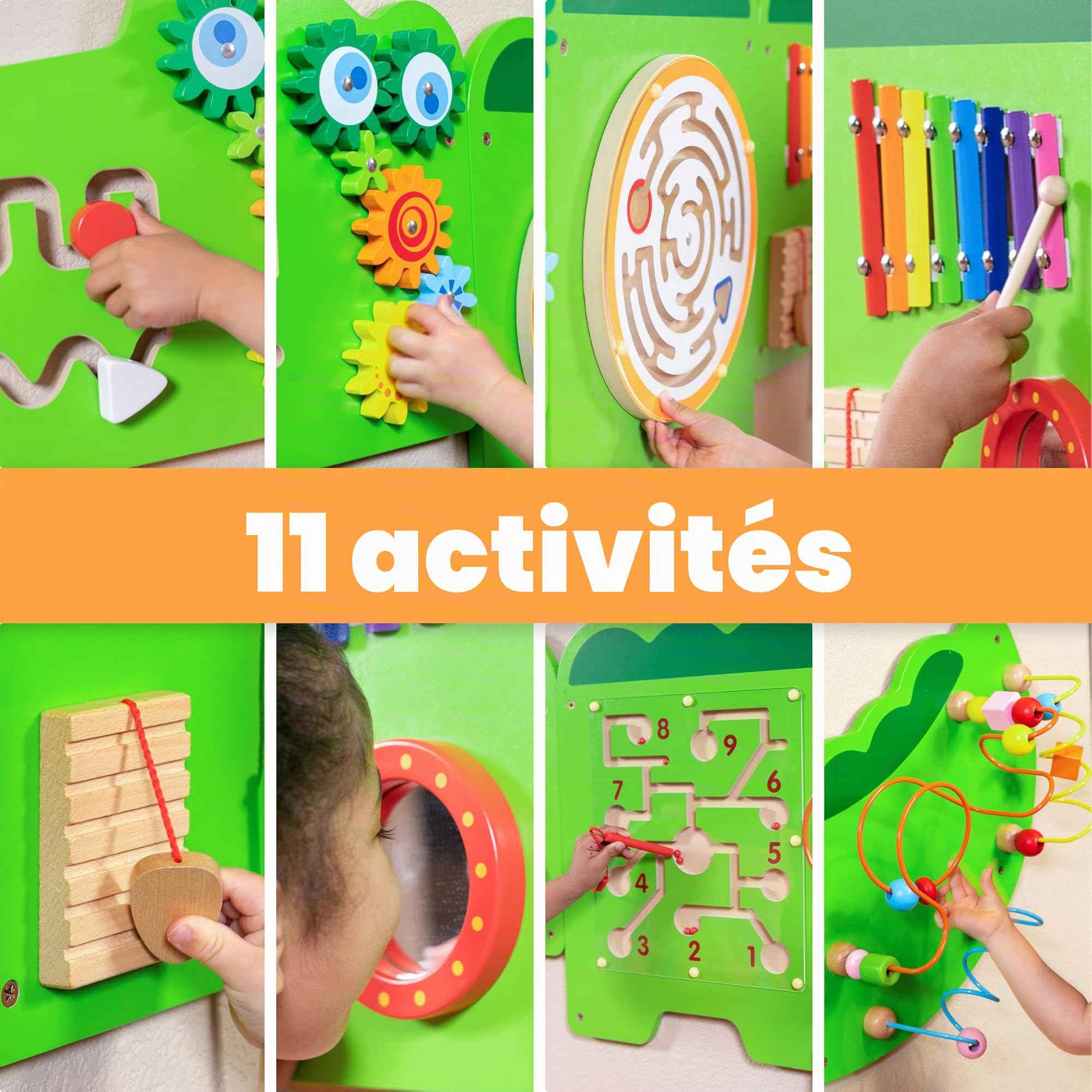 TANTAO 50346 Panneaux muraux d'activités Vert
