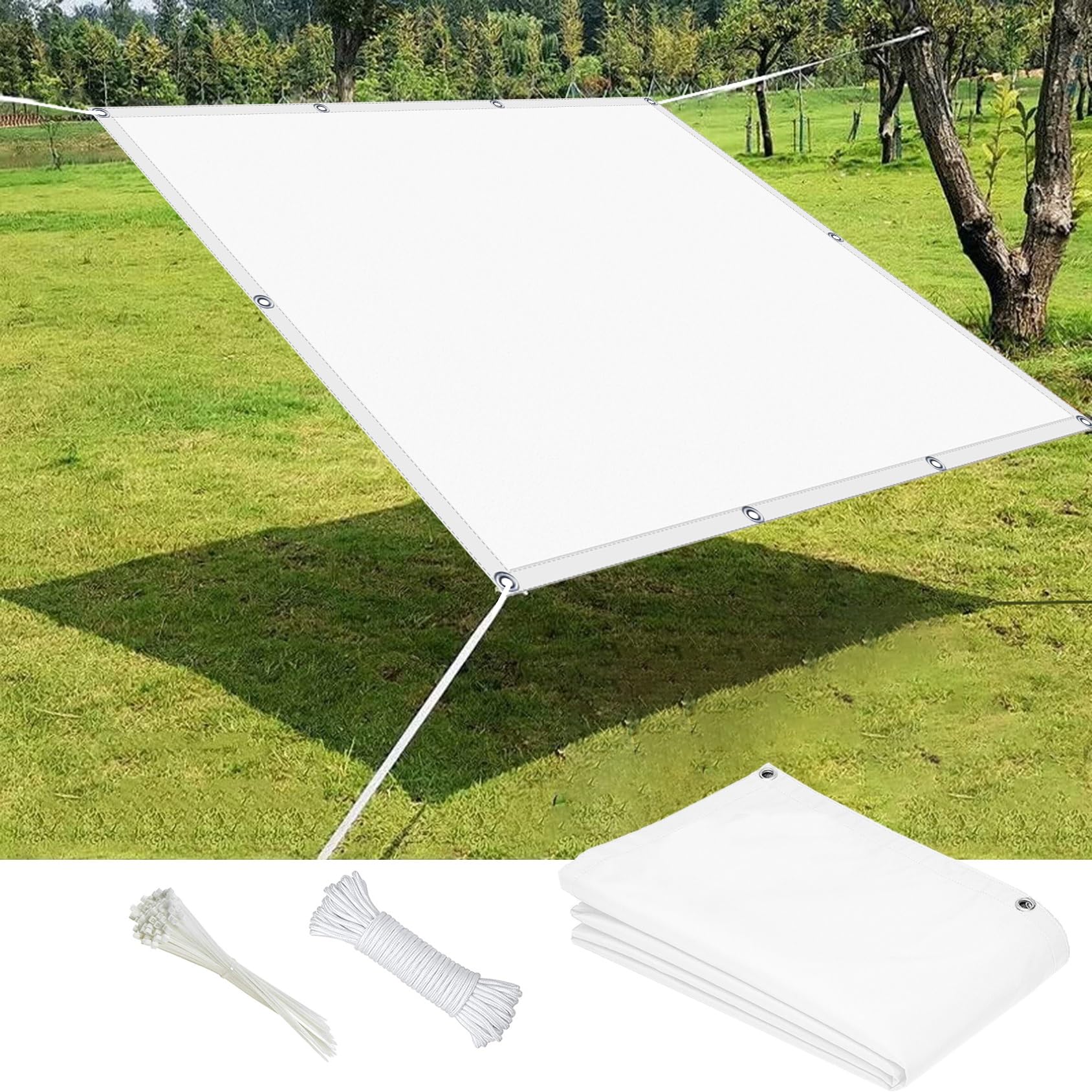 Amazon.co.jp: 日除け シェード 屋外 4.5 x 6 m 日焼け対策 