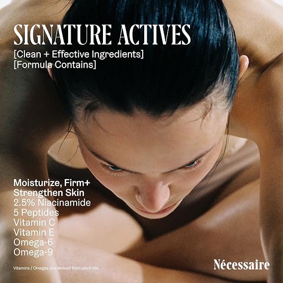 Necessaire The Body Lotion Olibanum - Multi-Peptide Moisturizer - Firming Body Lotion for Women + Men. 2.5% Niacinamide. Non-Comedogenic + Hypoallergenic for Sensitive Skin - 15.2oz