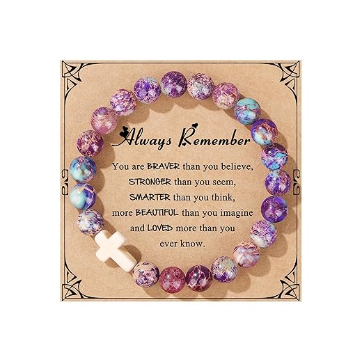 JoycuFF Teen Girl Gifts Trendy Stuff, Cross Bracelets for Teen Girls Jewelry Gifts for Teenage Girls Ideas 13 14 15 16 8 9 10 11 12 Year Old Girls Birthday Easter Christmas Gift
