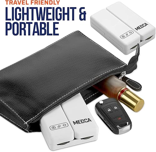 Miniatura 5 de Pastillero magnético plegable – (paquete de 2) organizador semanal de medicina de 7 días – Recipiente portátil compacto y ligero con 7