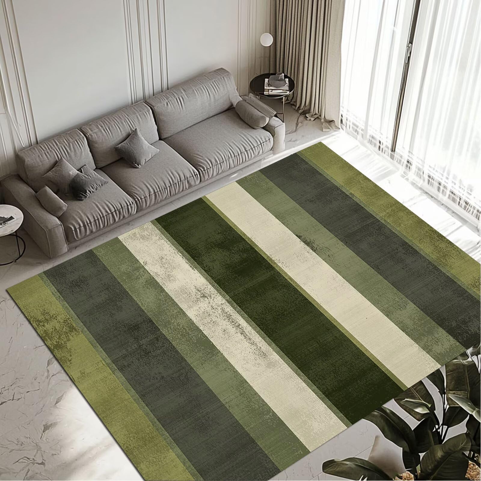 Tapis lavable et imperméable pour salon 80x150cm antidérapant