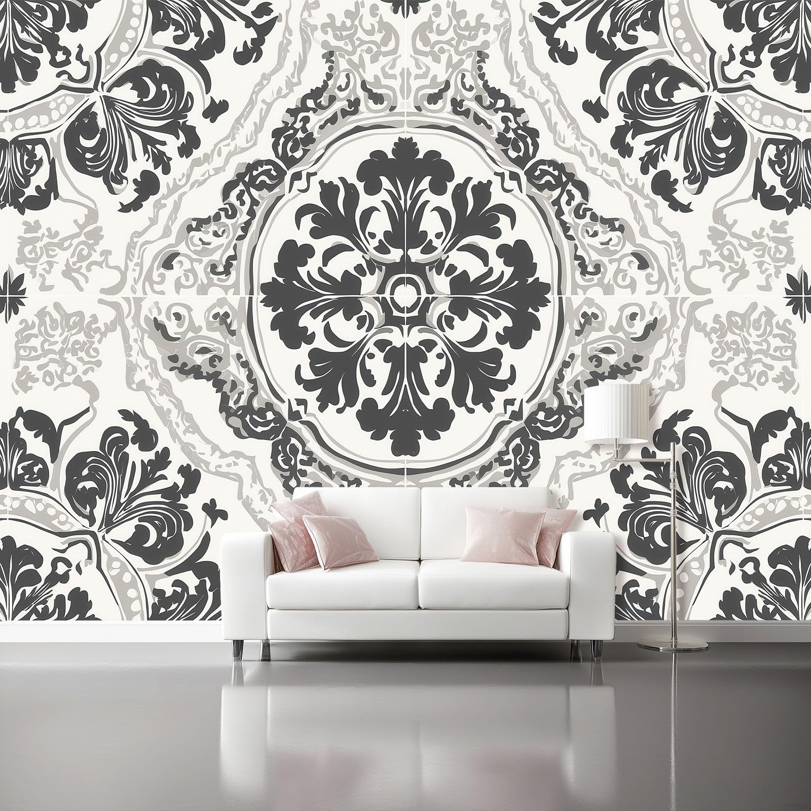 Ściana - mural 350 x 256 cm plakat premium luksusowy monstera liście złote wzory na tkane duże dekoracyjne tapety do pokoju dziecięcego salonu domu ciemnozielony