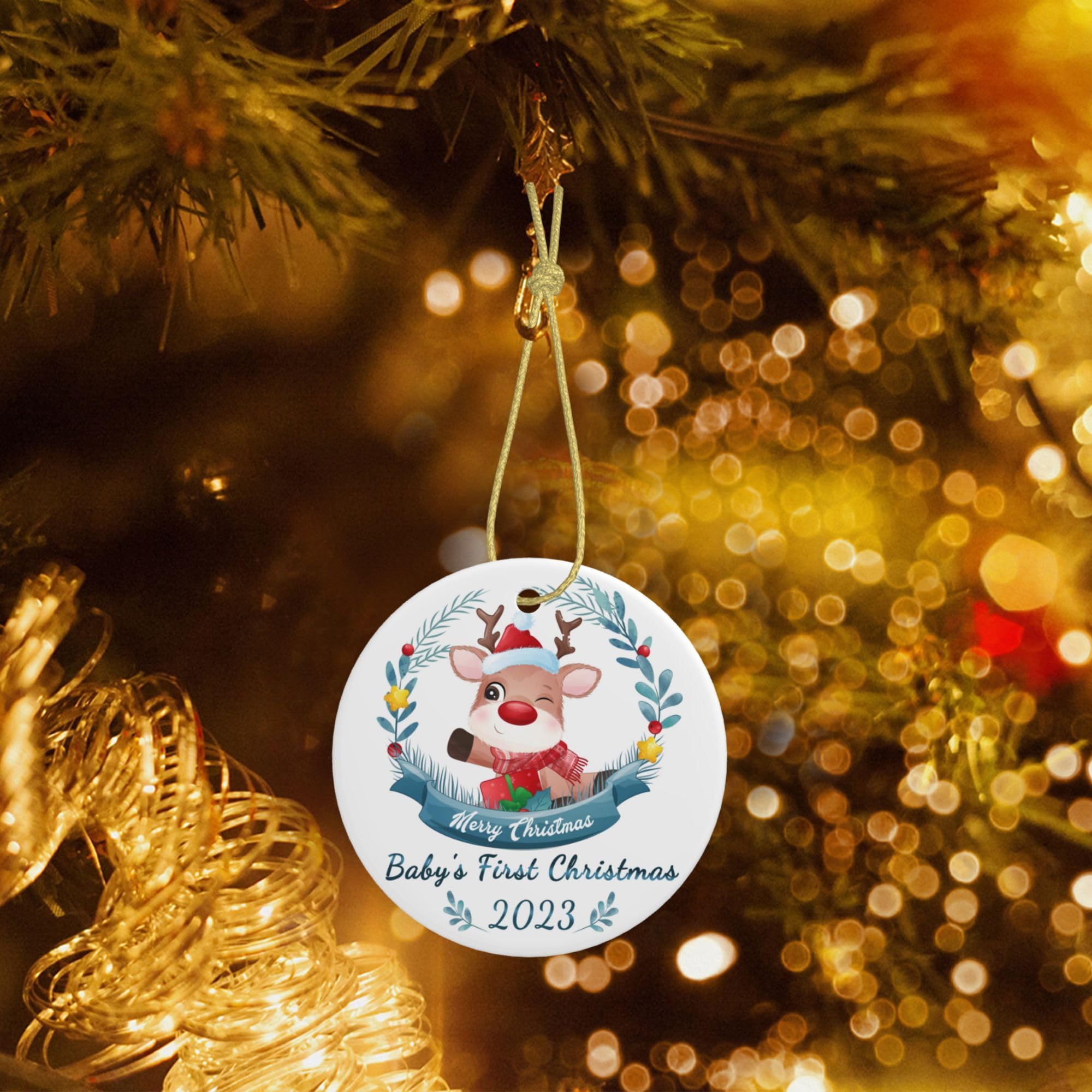 Amazon.co.jp: Baby First Christmas オーナメント 2023年