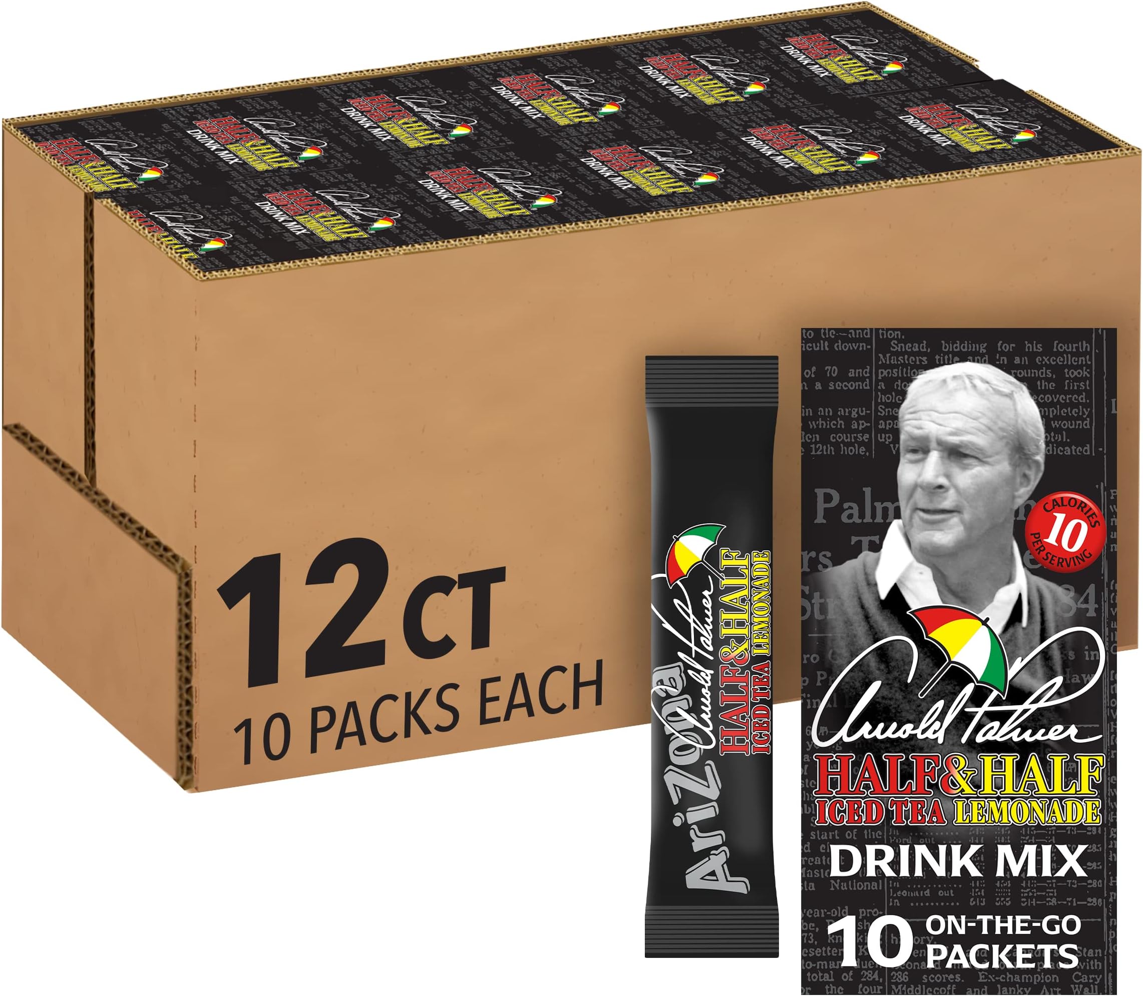 Arizona Arnold Palmer Iced Tea Lemonade On-The-Go Powdered Drink Mix 120 Count
