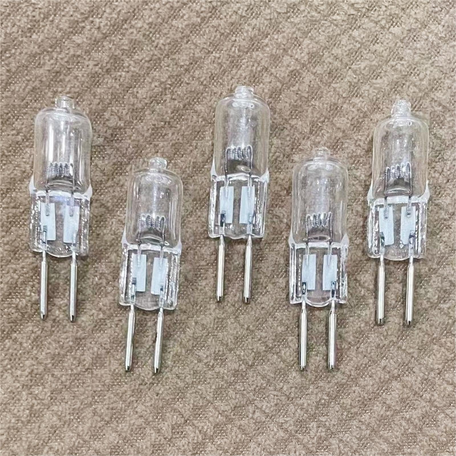 WYLIELAMSH GU5.3 Bi-Pin Base 5PCS Halogen Bulb Light Beads Tungsten Halogen G5.3 24V-75W