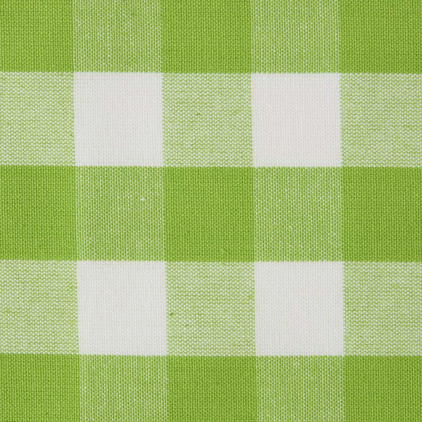 HOMESCAPES 100% Cotton Fabric Fat Quarters, Green Block Check Cotton Fabric, 150cm Wide Cotton Fabric Squares by The Metre, Craft Material for Sewing, DIY, Patchwork & Quilting