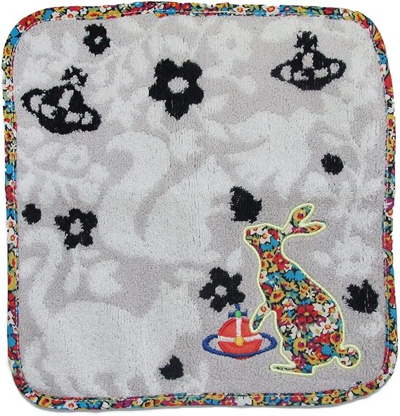 Amazon ヴィヴィアン ウエストウッド Vivienne Westwood ハンカチ ハンドタオル タオルハンカチ タオル オーブ刺繍 うさぎ モチーフ レディース 並行輸入品 Ami585 ハンカチ バンダナ 通販