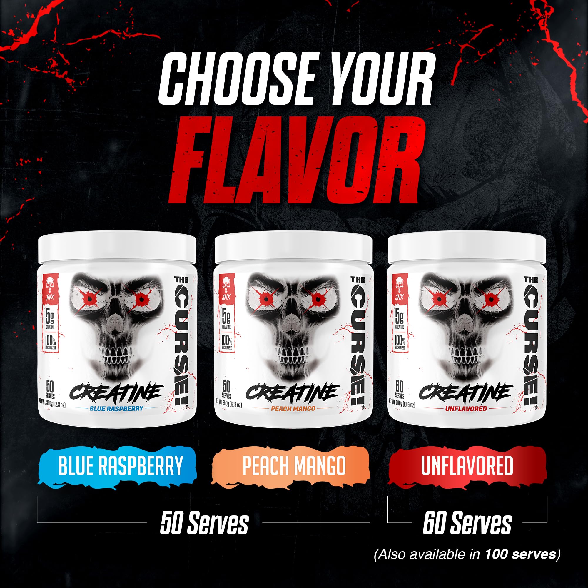 JNX SPORTS The Curse Micronized Creatine Monohydrate Unflavored 500g — Amazon image 5