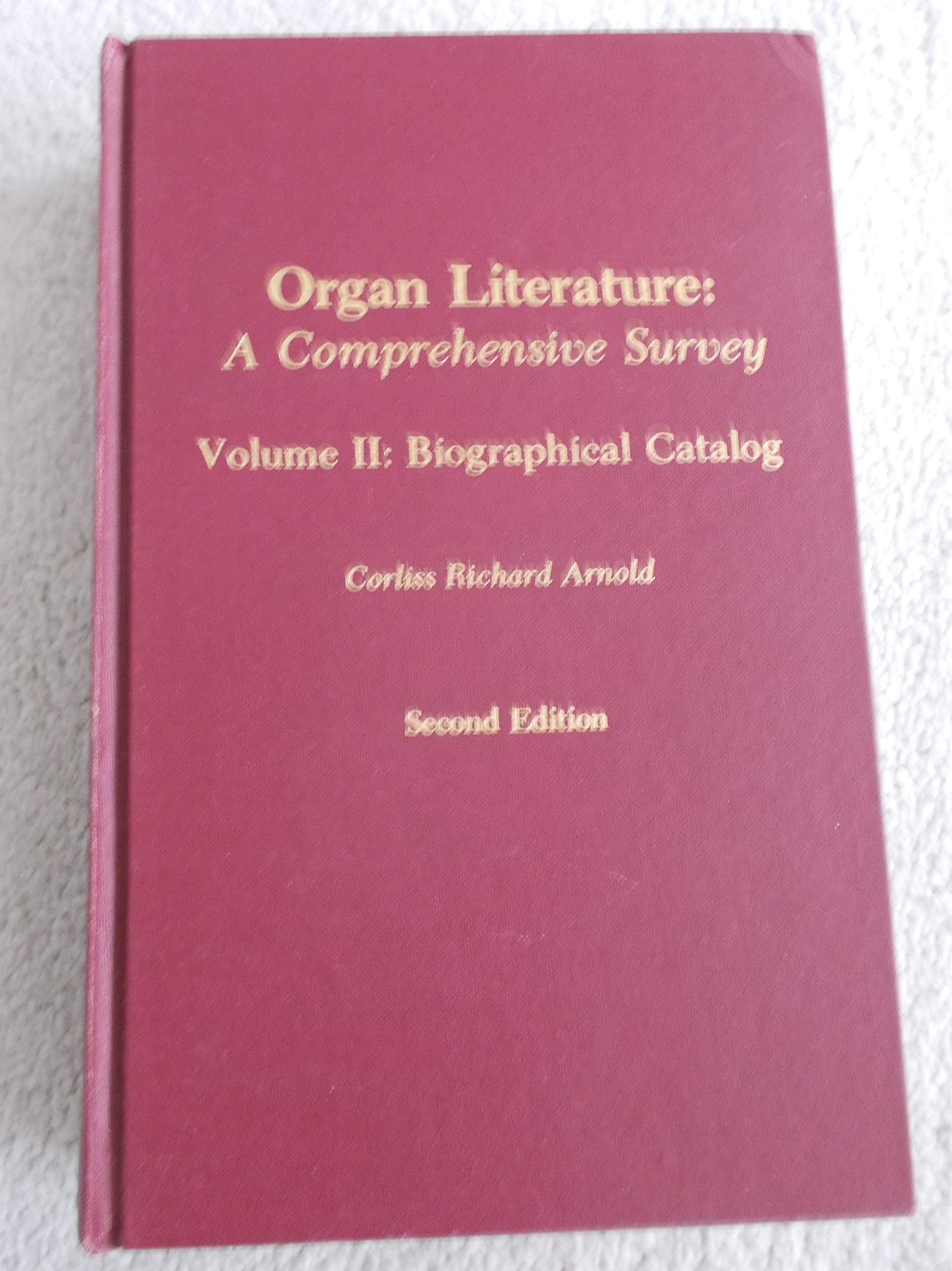 Organ Literature v.2 A Comprehensive Survey livre musique