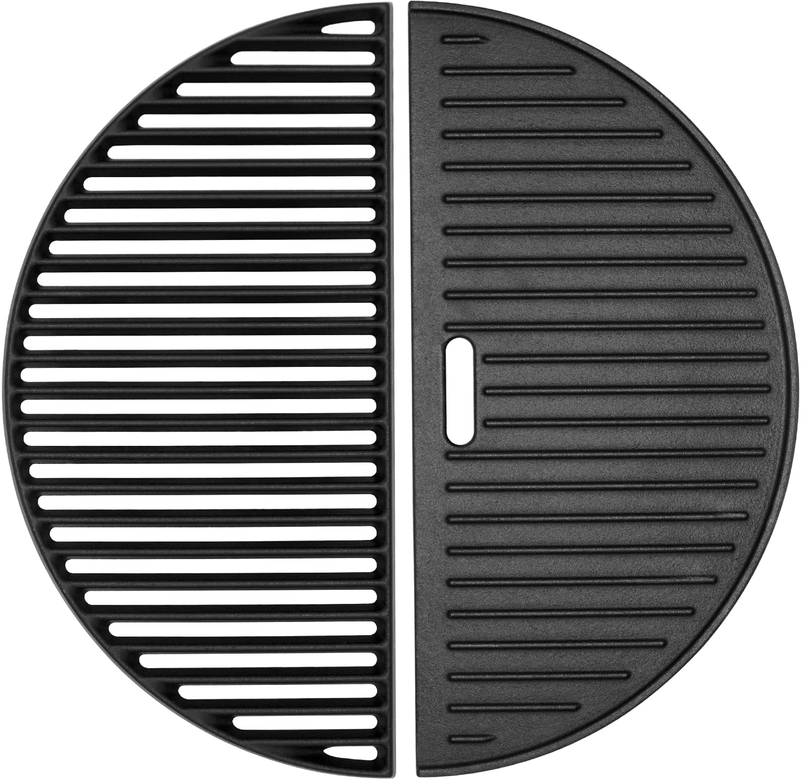 18" Grill Grate & Griddle Replacement for Kamado Joe Grill Accessories Classic III, II, I Stand-Alone, Solo Stove, for Large Big Green Egg Cast Iron Grate, Vision Parts VGKSS-CC2, B-11N1A1-Y2A