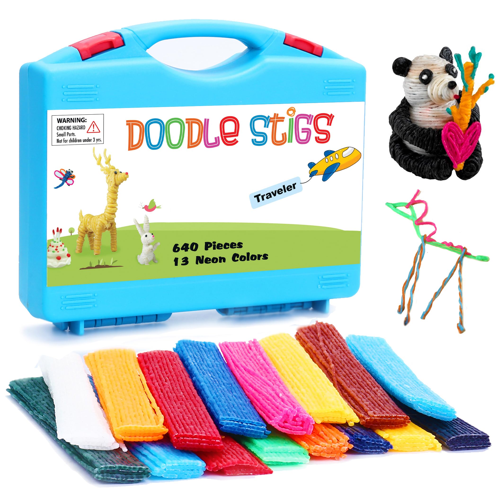 Buy CALPALMY (800PCS Wax Craft Sticks Bendable Waxed Yarn Sticks 13