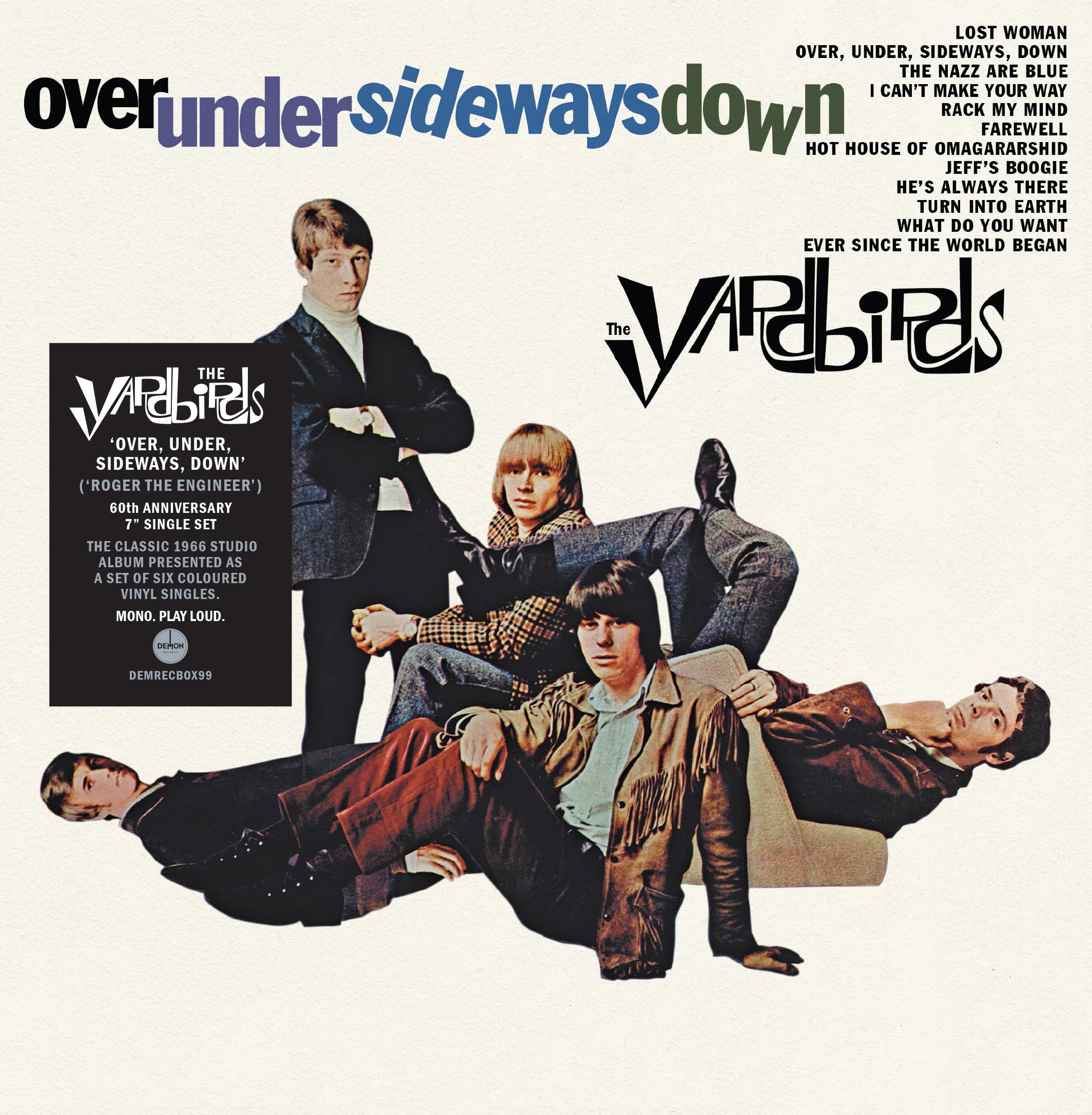 The Yardbirds, Over, Under, Sideways, Down - Roger The Engineer 60th Anniversary 7” Singles Set [VINYL]
