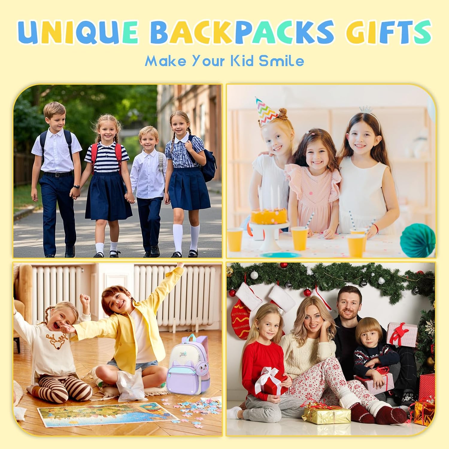 SUN EIGHT Toddler Backpack for Girls Kids Backpack Cute 3D Cartoon School Bag for Baby Girl Boy 2-5 Years (22140-Cat) - Image 7