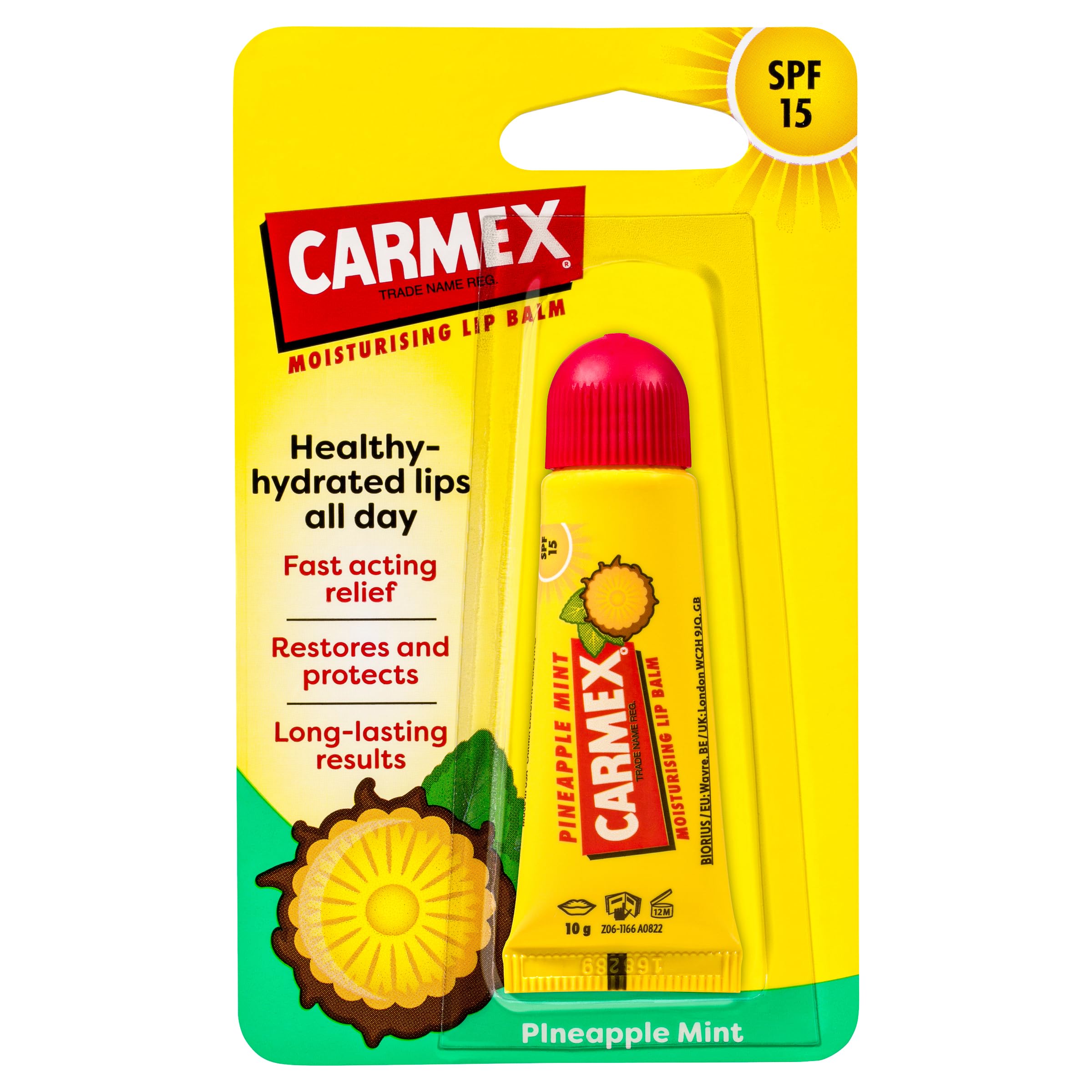 Pineapple Mint Moisturizing Lip Balm Squeeze Tube